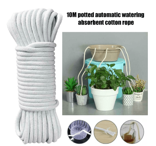 Self Watering Cotton Rope for Garden (10M) - Farm Doktor