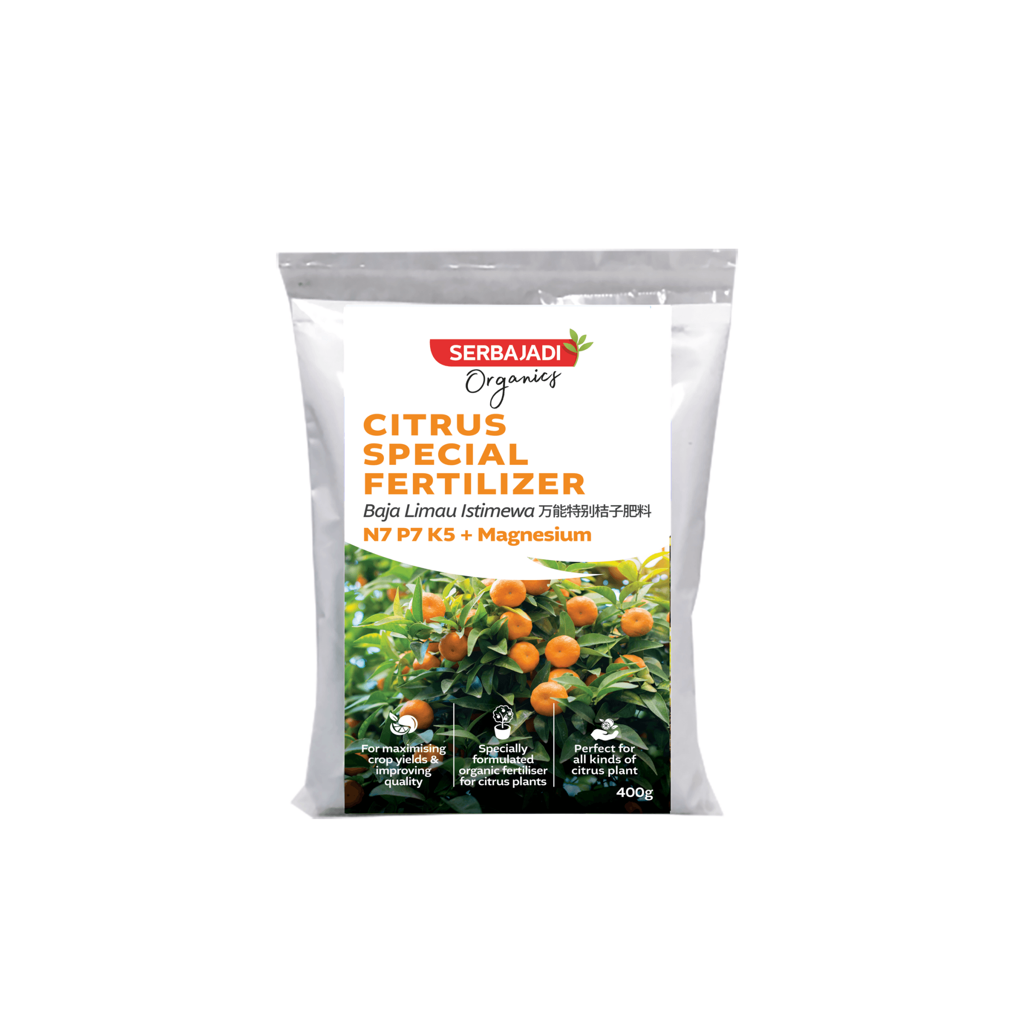 Serbajadi Organic Citrus Fertilizer (400g) - Farm Doktor